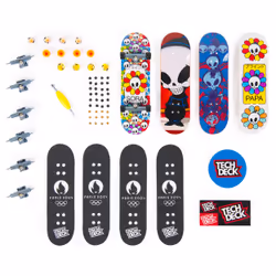 Tech Deck , Giochi Olimpici Parigi 2024, set da 4 fingerboard Ultra DLX, mini skateboard da collezione personalizzabili, giocattoli per bambini da 6 anni in su - Vista aggiuntiva 2