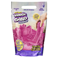Kinetic Sand , sacchetto da 907 g di vera sabbia scintillante rosa cristallo da schiacciare, mescolare e modellare