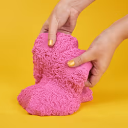 Kinetic Sand , sacchetto da 907 g di vera sabbia scintillante rosa cristallo da schiacciare, mescolare e modellare