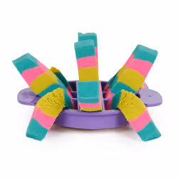 Kinetic Sand Set Ultimate Sandisfying, 907 g di sabbia da gioco rosa, gialla e verde acqua, 10 formine e attrezzi, giocattoli sensoriali per bambini dai 7 anni in su