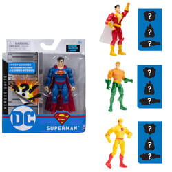 DC Comics , action figure di SUPERMAN da 10 cm con 3 accessori misteriosi, avventura 1
