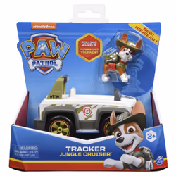 PAW Patrol , Veicolo Jungle di Tracker con Personaggio Collezionabile, per Bambini dai 3 Anni in su