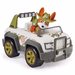 PAW Patrol , Veicolo Jungle di Tracker con Personaggio Collezionabile, per Bambini dai 3 Anni in su