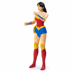 DC Comics , WONDER WOMAN, Personaggio WONDER WOMAN 30 cm, Personaggio in scala 30 cm con decorazioni originali e 11 punti di articolazione - Giocattoli per bambini e bambine dai 3 anni - Vista aggiuntiva 4