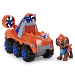 PAW Patrol | Veicolo Dino Rescue di Zuma | Veicolo con motore a retrocarica | Personaggio e Dinosauro Misterioso inclusi | Giochi per bambini dai 3 anni in su