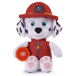 PAW Patrol , peluche Marshall da coccolare con torcia ed effetti sonori, per bambini dai 3 anni in su