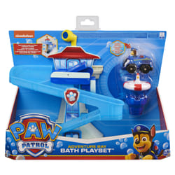 PAW Patrol , Adventure Bay Bath Playset con veicolo di Chase che si illumina, giocattolo da bagno per bambini dai 3 anni in su