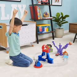 PAW Patrol PAT PATROUILLE LE FILM - TOTAL CITY RESCUE PLAYSET TRUE METAL - Univers Adventure City Réplique Officielle - Véhicule exclusif Die-Cast De Marcus Inclus - 6061056 - Jouet Enfant 3 ans et + - Vista aggiuntiva 6