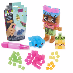 Pixobitz - Confezione di Ricarica con 156 bitz trasparenti idroadesivi | Decorazioni e accessori per creazioni in 3D | Giochi ...