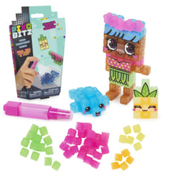 Pixobitz - Confezione di Ricarica con 156 bitz trasparenti idroadesivi | Decorazioni e accessori per creazioni in 3D | Giochi creativi per bambini e bambine dai 6 anni