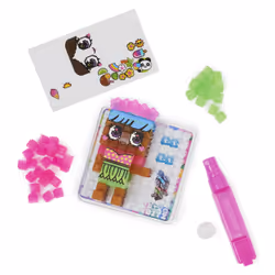 Pixobitz - Confezione di Ricarica con 156 bitz trasparenti idroadesivi | Decorazioni e accessori per creazioni in 3D | Giochi creativi per bambini e bambine dai 6 anni