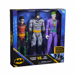DC Comics , Batman e Robin vs. The Joker, action figure da 30 cm, giocattoli per bambini e bambine da 3 anni in su - Vista aggiuntiva 8