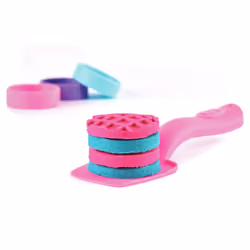 Kinetic Sand Shimmer, set di gioco Laboratorio di pasticceria unicorni, 453 g di (verde acqua luccicante e rosa neon), 8 attrezzi unicorno, giocattoli sensoriali per bambini da 3 anni in su - Vista aggiuntiva 6