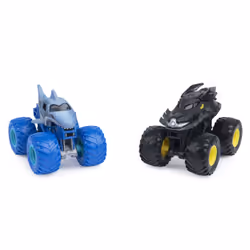 Monster Jam , Monster Truck die-cast ufficiali Batman Vs. Megalodon, in scala 1:64, giocattoli per bambini dai 3 anni in su,  ...