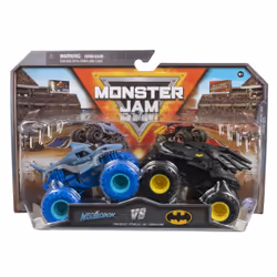 Monster Jam , Monster Truck die-cast ufficiali Batman Vs. Megalodon, in scala 1:64, giocattoli per bambini dai 3 anni in su