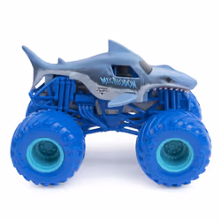 Monster Jam , Monster Truck die-cast ufficiali Batman Vs. Megalodon, in scala 1:64, giocattoli per bambini dai 3 anni in su - Vista aggiuntiva 4
