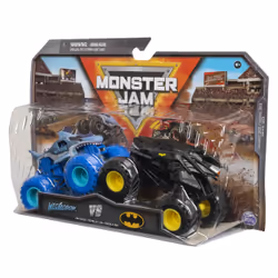 Monster Jam , Monster Truck die-cast ufficiali Batman Vs. Megalodon, in scala 1:64, giocattoli per bambini dai 3 anni in su - Vista aggiuntiva 5