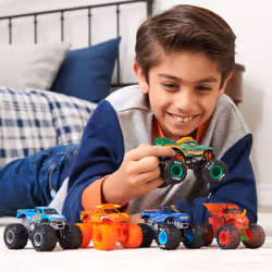 Monster Jam , Monster Truck die-cast ufficiali Batman Vs. Megalodon, in scala 1:64, giocattoli per bambini dai 3 anni in su - Vista aggiuntiva 6