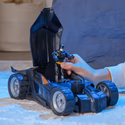 DC Comics , auto radiocomandata Batman Batmobile, facile da guidare, compatibile con personaggi Batman, giocattoli per bambini e bambine dai 4 anni in su - Vista aggiuntiva 7