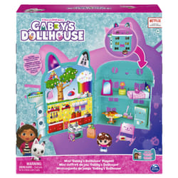 Gabby's Dollhouse , Mini set di gioco casa delle bambole con personaggio di Gabby e cartoncini con arredamenti, giocattolo per bambine e bambini dai 3 anni in su.