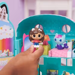 Gabby's Dollhouse , Mini set di gioco casa delle bambole con personaggio di Gabby e cartoncini con arredamenti, giocattolo per bambine e bambini dai 3 anni in su. - Vista aggiuntiva 5