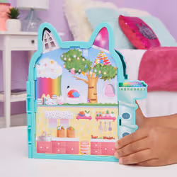 Gabby's Dollhouse , Mini set di gioco casa delle bambole con personaggio di Gabby e cartoncini con arredamenti, giocattolo per bambine e bambini dai 3 anni in su. - Vista aggiuntiva 7