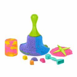 Kinetic Sand , Set Gioco Squish N’ Create, Sabbia colorata in 3 variazioni, Sabbia cinetica 382 g, 5 accessori per modellare la sabbia, Giocattoli per bambini e bambine 3 anni - Vista aggiuntiva 7