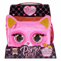 Purse Pets | Borsetta in versione Metallic Cagnolino | Oltre 30 Effetti sonori e reazioni, Giocattoli per Bambine dai 4 Anni ...