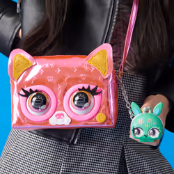 Purse Pets | Borsetta in versione Metallic Cagnolino | Oltre 30 Effetti sonori e reazioni, Giocattoli per Bambine dai 4 Anni in su - Vista aggiuntiva 4