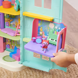 Gabby's Dollhouse , Groovy Music Room con personaggio Daniel James Catnip, 2 accessori, 2 mobili e 2 scatole con sorpresa, giocattoli per bambini dai 3 anni in su - Vista aggiuntiva 4