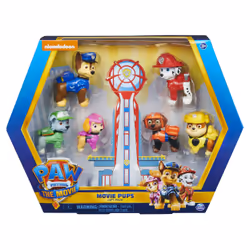 Confezione regalo cuccioli da PAW PATROL IL FILM con 6 personaggi giocattolo da collezione, 3 anno/i, Multicolore