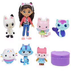Gabby's Dollhouse , Confezione deluxe con Gabby e gattini, 7 personaggi di Gabby, giochi per bambini dai 3 anni in su - Vista aggiuntiva 4