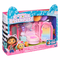 Gabby's Dollhouse Primp and Pamper Bathroom con personaggio MerCat, 3 accessori, 3 mobili e 2 scatole con sorpresa, giocattoli per bambini dai 3 anni in su - Vista aggiuntiva 4