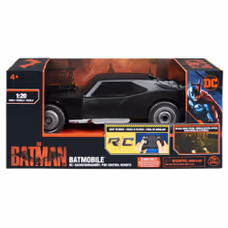 DC Comics , auto radiocomandata Batman Batmobile con stile ufficiale del film The Batman, giocattoli per bambini e bambine dai 4 anni in su