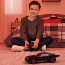 DC Comics , auto radiocomandata Batman Batmobile con stile ufficiale del film The Batman, giocattoli per bambini e bambine dai 4 anni in su