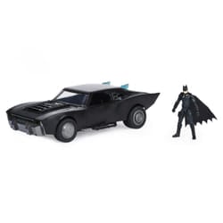 DC Comics BATMAN MOVIE Batmobile per Personaggi in scala 10 cm con led