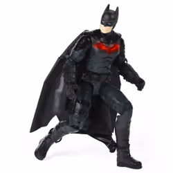 DC Comics , BATMAN IL FILM, Personaggio Deluxe del film The Batman da 30 cm con tuta alare, luci, suoni e ali che si aprono, oggetto da collezione del film The Batman - Vista aggiuntiva 8