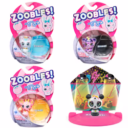 Zoobles , personaggio da collezione trasformabile Kosmic Kitty e accessorio Happitat, giocattoli per bambine dai 5 anni in su ...