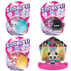 Zoobles , personaggio da collezione trasformabile Kosmic Kitty e accessorio Happitat, giocattoli per bambine dai 5 anni in su