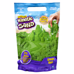 Kinetic Sand , Sacchetto di Sabbia Verde, 907 grammi - dai 3 anni, Sabbia cinetica per bambini, 3 anno/i, Non tossico, Verde