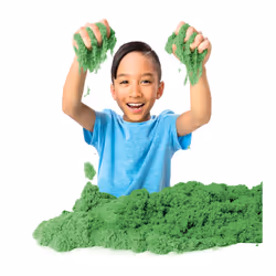 Kinetic Sand , Sacchetto di Sabbia Verde, 907 grammi - dai 3 anni - Vista aggiuntiva 4