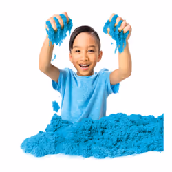 Kinetic Sand , 900 g di blu per mischiare, modellare e creare, dai 3 anni in su