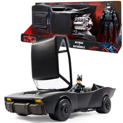 DC Comics Batman Batmobile con action figure di Batman da 30 cm, oggetto da collezione del film The Batman