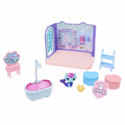 Gabby's Dollhouse , La sala da bagno di Siregatta, mini playset stanze della casa, giochi per bambini dai 3 anni in su - Vista aggiuntiva 5