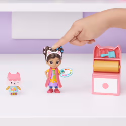 Gabby's Dollhouse , Mini set Studio d’arte, con Gabby e Baby Scatola, giochi per bambini dai 3 anni in su - Vista aggiuntiva 4