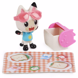 Gabby's Dollhouse , La macchina di Carlita con personaggio Pandi Panda e accessori, giochi per bambini dai 3 anni in su - Vista aggiuntiva 5