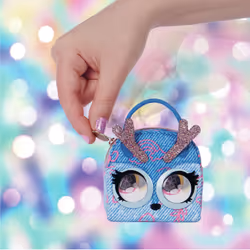 Purse Pets Micro, pochette alla moda Cerbiatta Denim Deerie con occhi che ruotano - Vista aggiuntiva 2