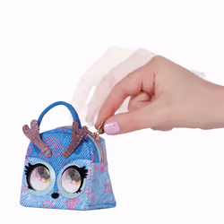 Purse Pets Micro, pochette alla moda Cerbiatta Denim Deerie con occhi che ruotano - Vista aggiuntiva 3