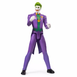 DC Comics | BATMAN | Personaggio Joker in scala 30 cm con decorazioni originali e 11 punti di articolazione - Giocattoli per bambini e bambine dai 3 anni