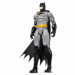 DC Comics | BATMAN | Personaggio Batman in scala 30 cm con decorazioni originali, mantello e 11 punti di articolazione - Giocattoli per bambini e bambine dai 3 anni - Vista aggiuntiva 5